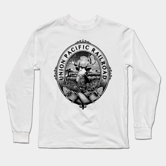 Union Pacific Railroad Long Sleeve T-Shirt by MindsparkCreative